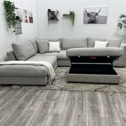 Gray Sectional Couch - Free Delivery 