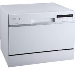 EdgeStar DWP63WH 21-5/8 Inch Wide 6 Place Setting Countertop Dishwasher - White