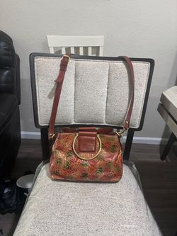Patricia Nash leather Empoli Satchel Crossbody bag