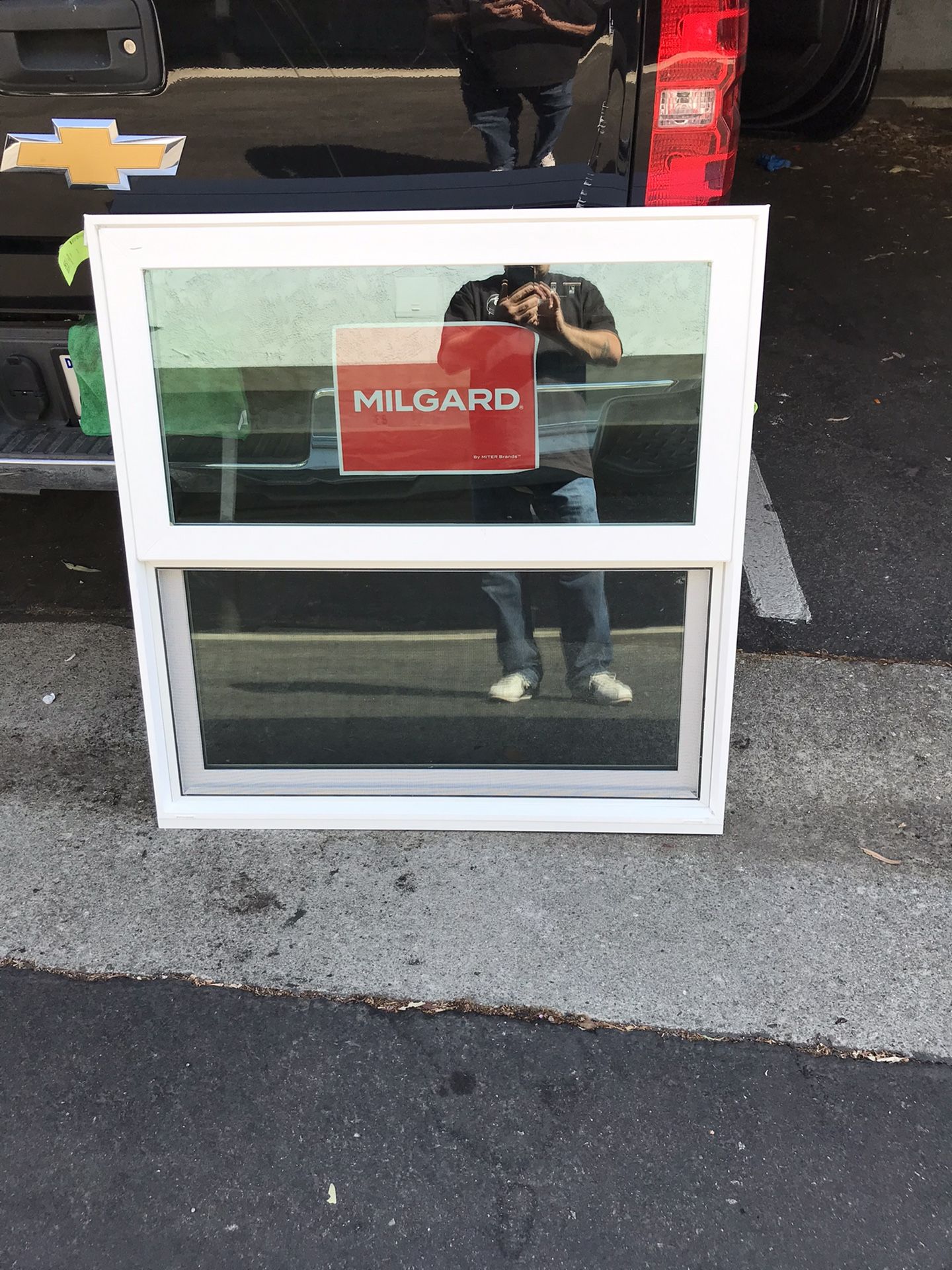 White Milgard Single Hung Retro Fit Windows …