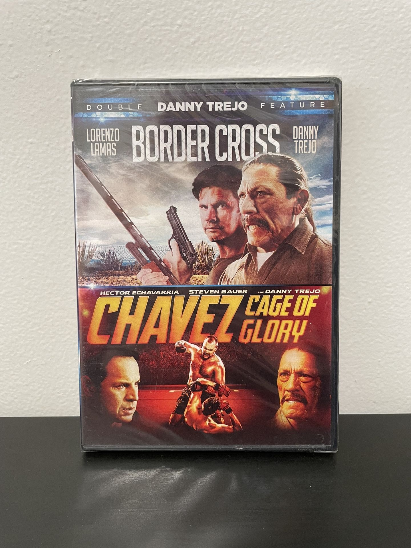 Danny Trejo Double Feature DVD NEW Border Cross Chavez Cage Of Glory MMA 2018