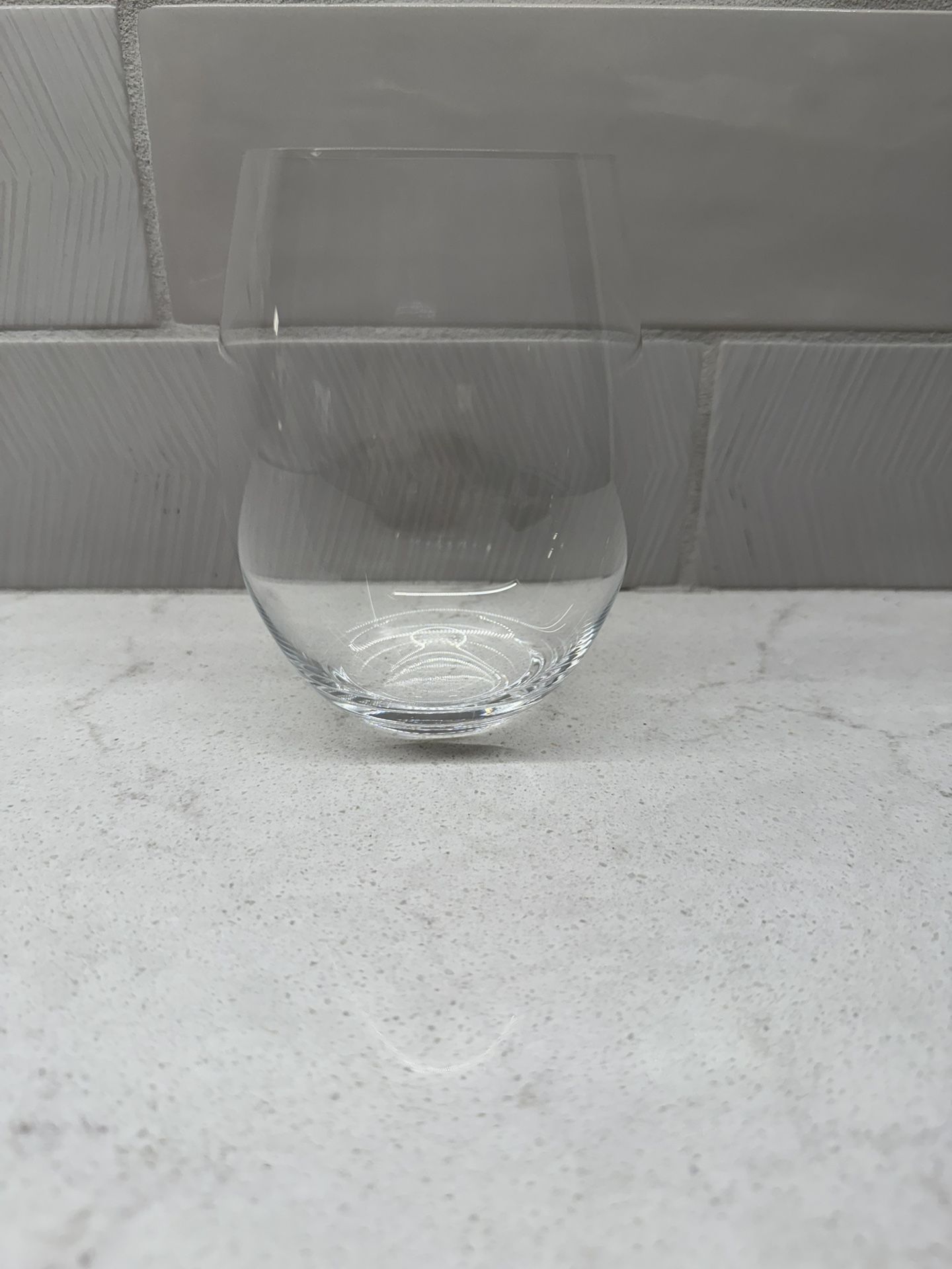 13 Riedel Crystal O Shaped 5” Cabernet Wine Glasses Stemless 