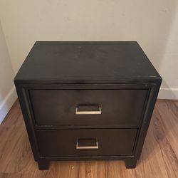 SMALL, BLACK NIGHTSTAND DRAWER- Stylish Storage Solution