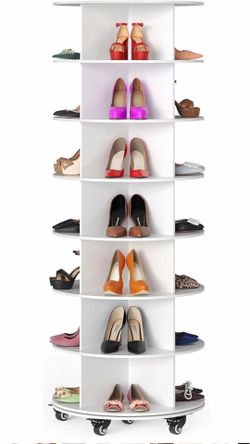 Organizador de zapatos giratorio de 7 niveles