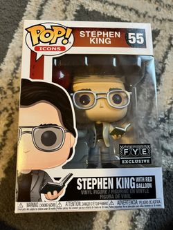 Stephen King with Balloon Funko Pop
