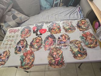 Assorted 18 pienses iron-on Heart transfers