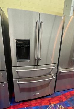 Kitchenaid 4 Doors stainless Steel no ice maker