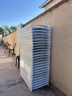 Sillas Resinas Blancas , White Resin Chairs