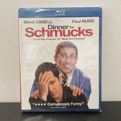 Dinner For Schmucks Blu Ray Movie NEW SEALED Steve Carell Paul Rudd 2010