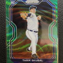 2021 Tarik Skubal Panini Prizm Rookie Card - Tier III  #236 Green Wave Prizm (RC)