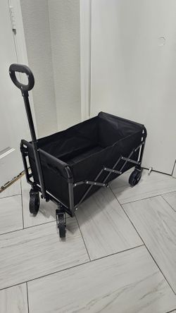 New Foldable Collapsible Wagon Cart 360lbs Capacity 