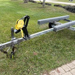 Continental Galvanized Jet Ski Trailer. New Wheels, New Winch,  New Lights, New Bunks, New Carpet, New Wires, New Winch Stand. Ready To Load….