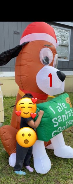 Christmas blowup yard ornaments