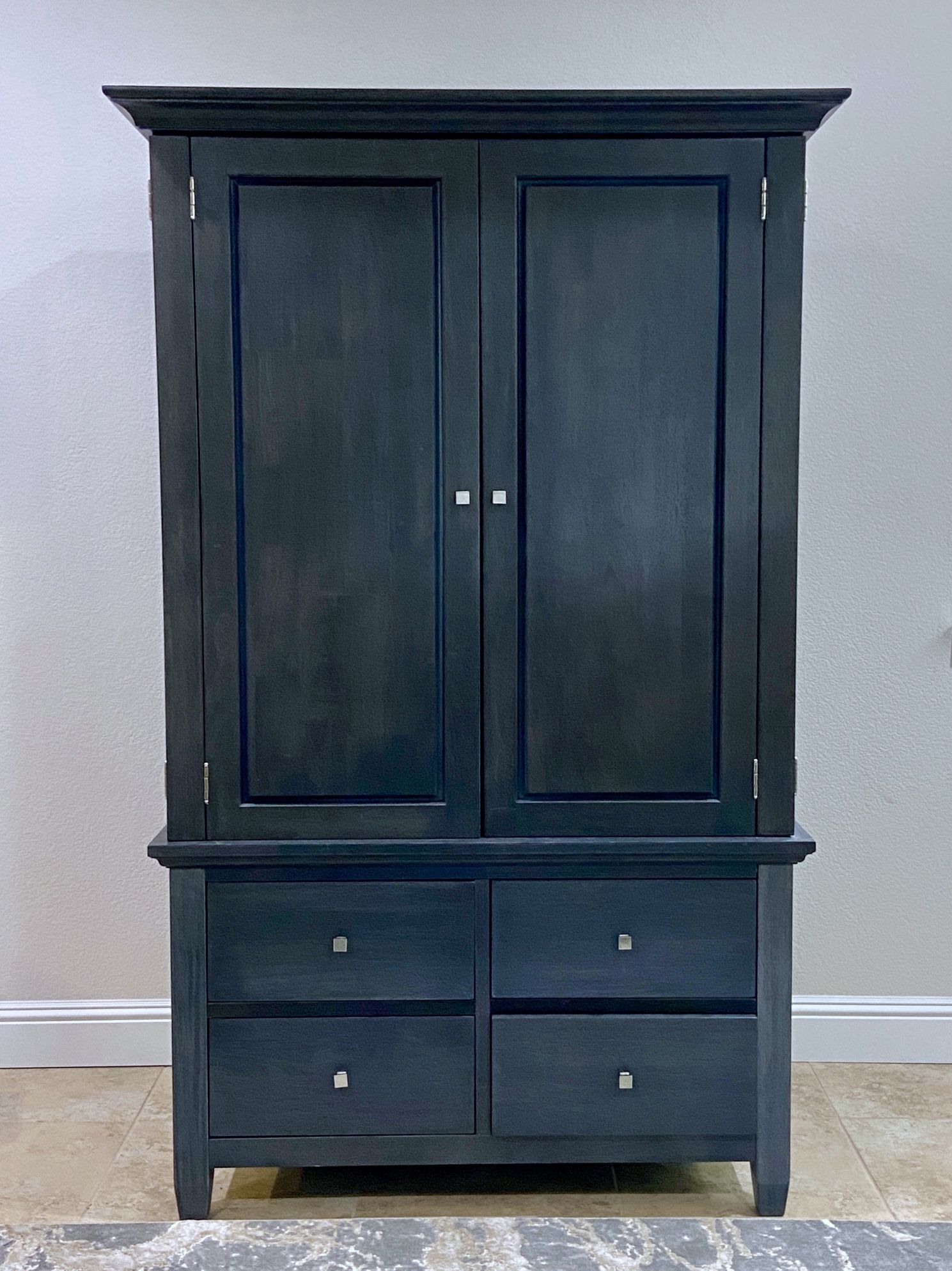 Media Center Or Armoire Dark Gray Charcoal