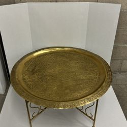 Brass Tray Table