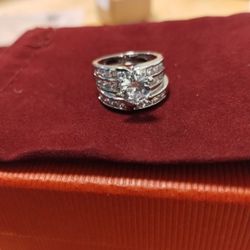 Round 2.30ct White Sapphire Cocktail Ring