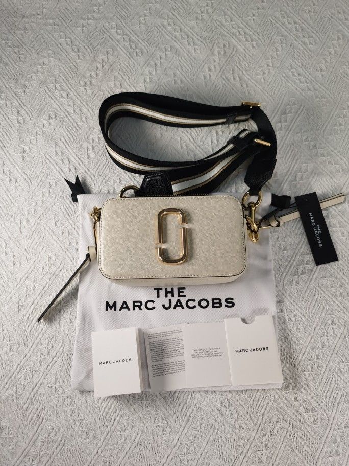 Marc Jacobs The Snapshot Crossbody Bag Cloud White