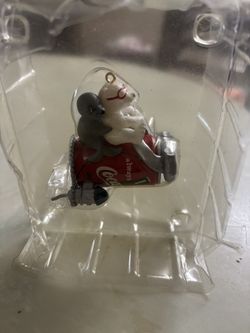 VTG Coca-Cola Polar Bear and Seal Riding Coke Can Ornament