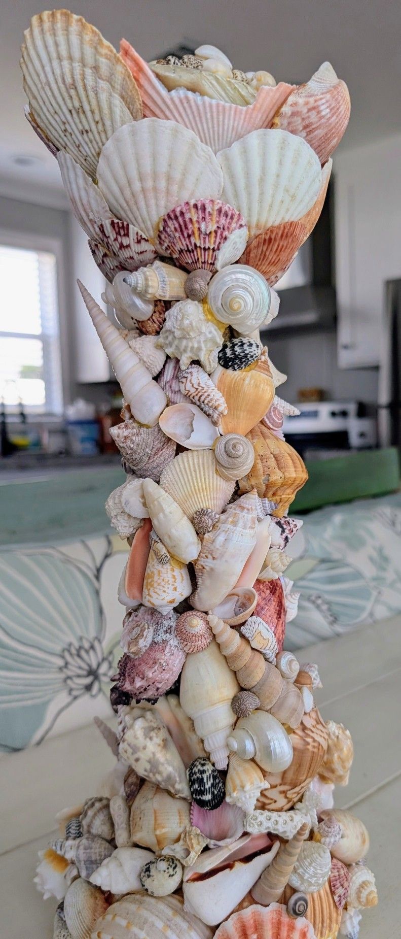 Flower Vase Studded With Shells, $25
