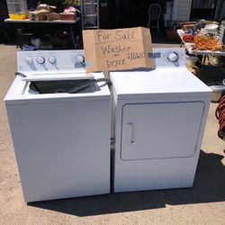 White Washer And Dryer