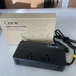 Inverter - 200 Watt 110 Volt Inverter With Usb And Usb C Port