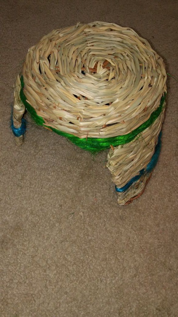 Rabbit Hut Made From Straw