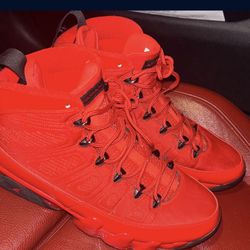 JORDAN 9 RETRO (CHILE RED) Size 10.5