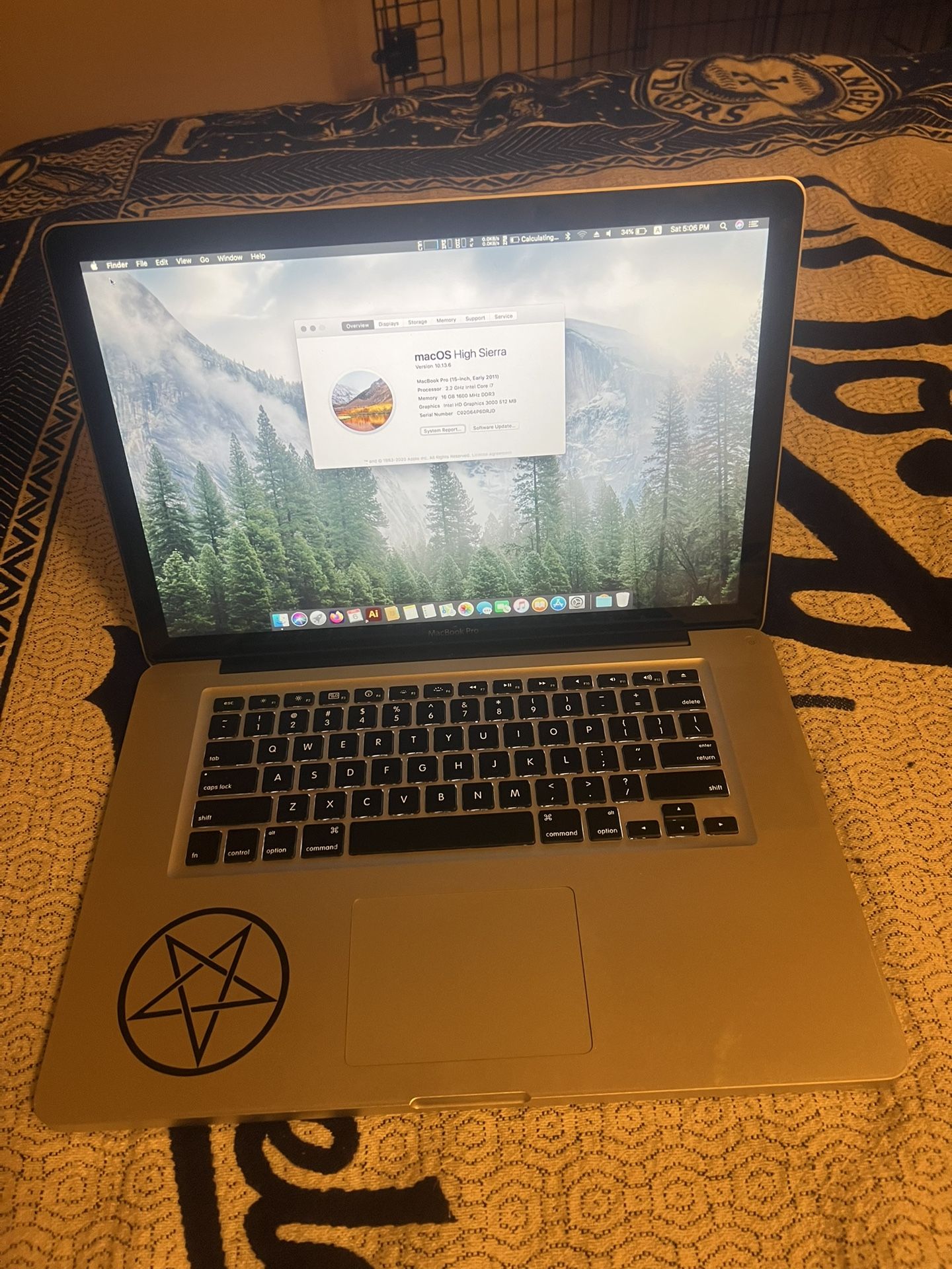MacBook Pro 15” Early 2011 i7 16GB RAM 500GB SSD