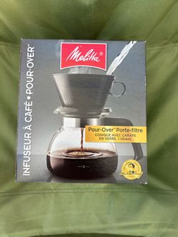 Melitta Pour-Over Coffee Maker with Glass Carafe