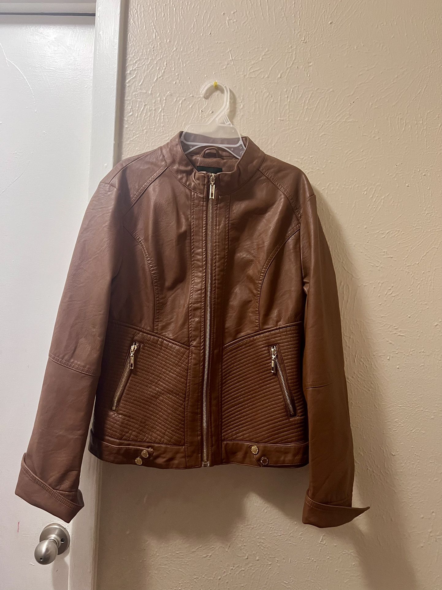 New Leather Jacket Size M 