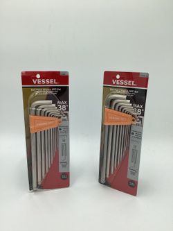 VESSEL 9pc. LLAVES ALLENBALL POINT(CADA UNO)**(FINANCIAMOS/WE FINANCE)**