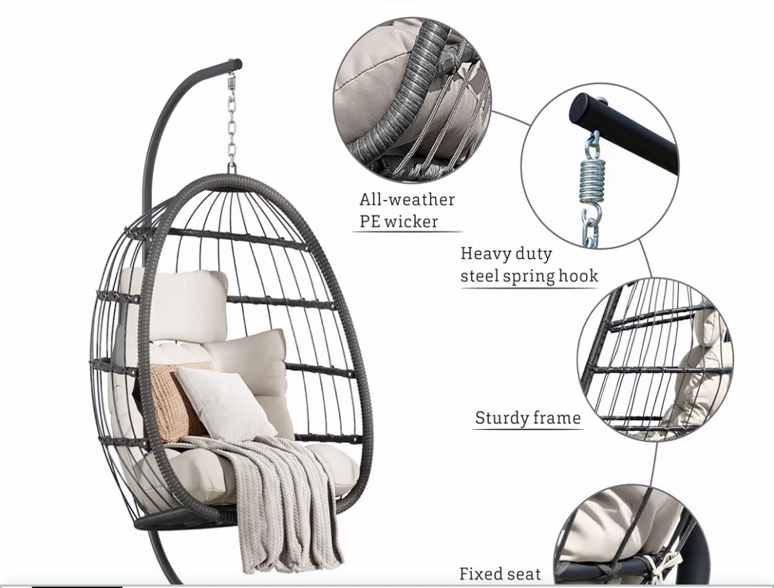 Hanging Egg Chair With Stand