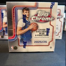 2025-26 Topps NBA Chrome Basketball Trading Card Mega Box