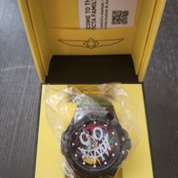 50006 - INVICTA Sea Base Men 45mm Plastic Transparent Black+Iridescent dial PC21 Quartz #22 Watch