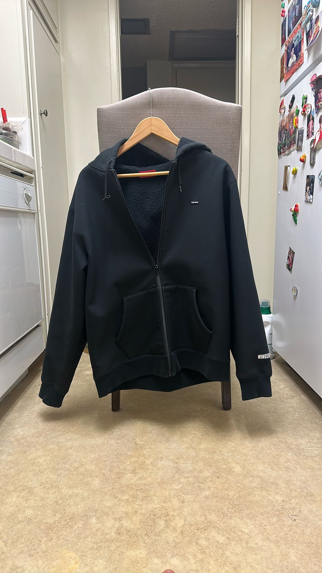 Supreme black Windbreaker