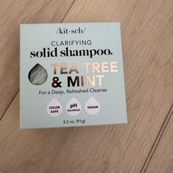 Kitsch Clarifying Solid Shampoo Bar Tea Tree & Mint New In Box