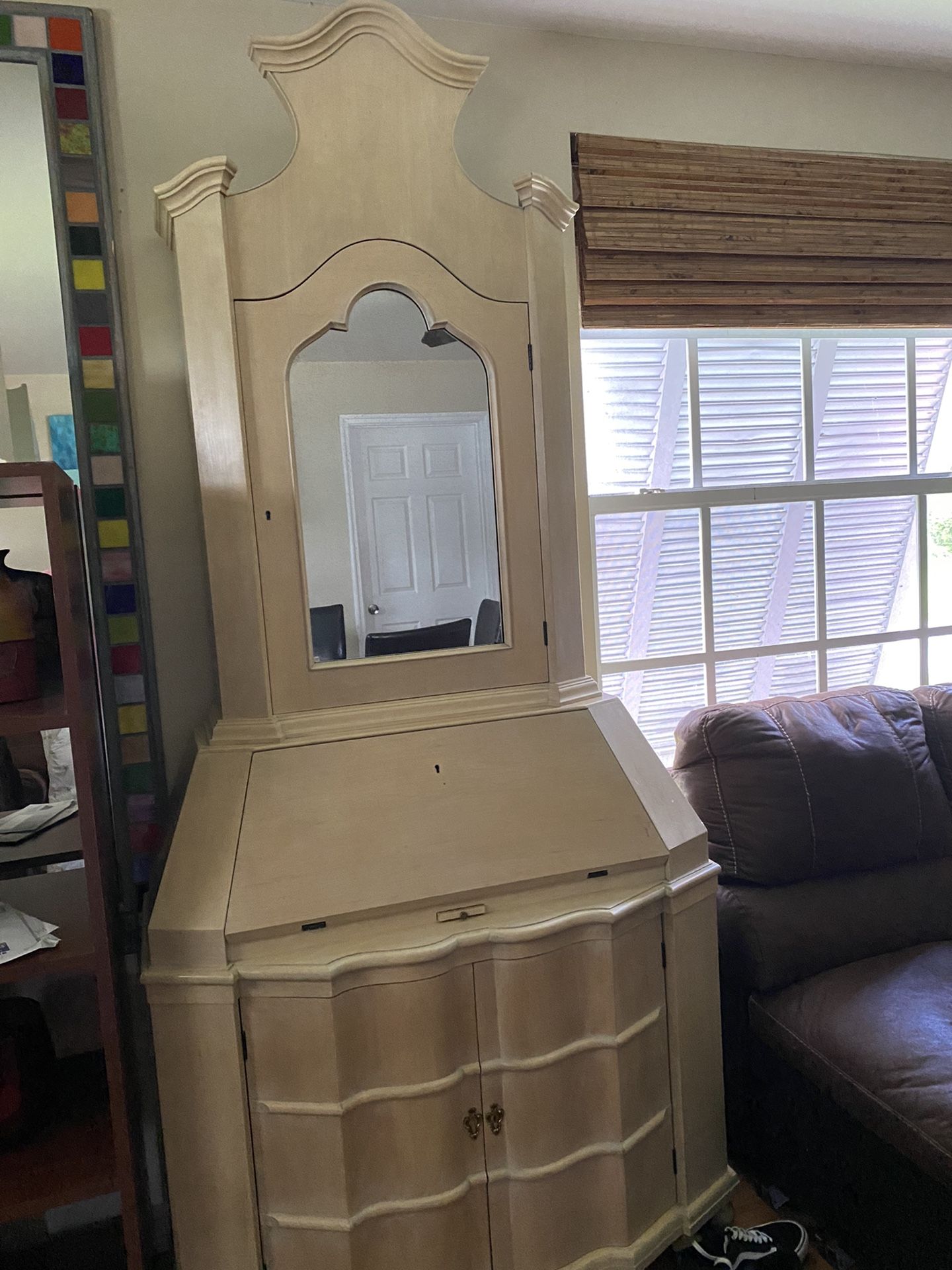 Antique Desk/ Mirror