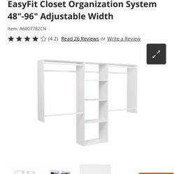New In box Closet Organizer 