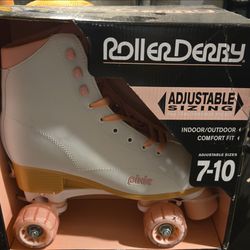 Pink roller skates