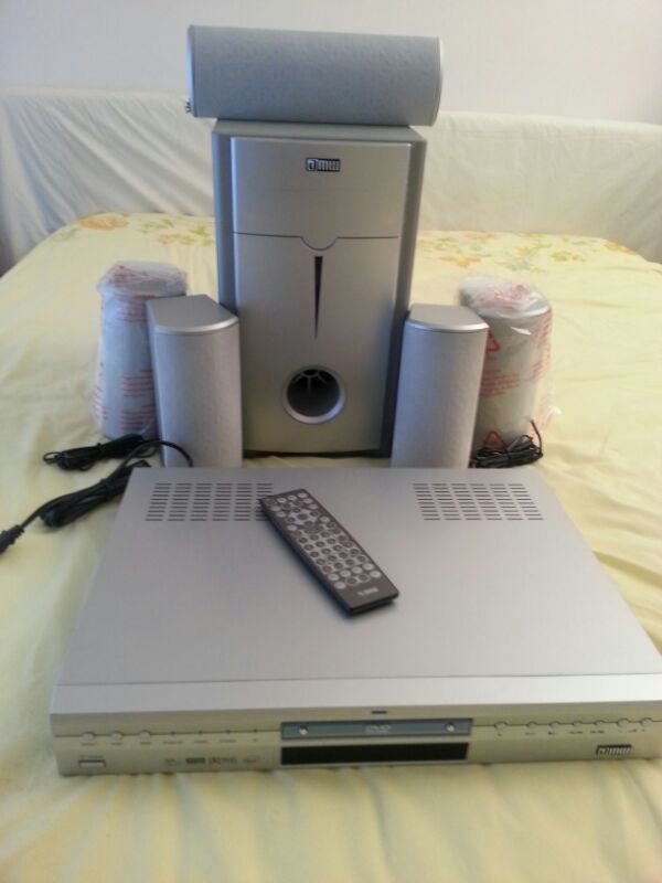 Reduced: AMW Dolby Digital Home Theatet system DVD player with surround speakers & remote control