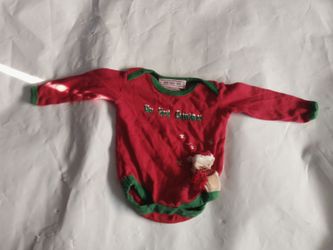 HO-HO-HO "My First Christmas" Baby Bodysuit Size 9M