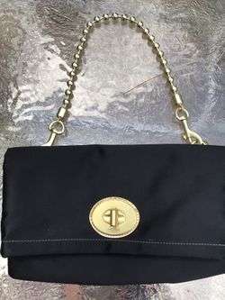 Coach Satin Black Purse orig 299.00 never used