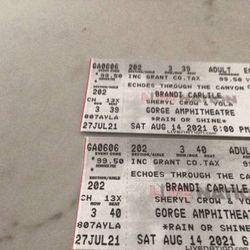 Brandi Carlile / Sheryl Crow Concert Tickets 