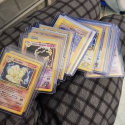 🔥 Pokémon 65 Card's Lot pack BASE SET Wotc NEO Vintage 1st Edition + HOLOGRAPHIC + Shadowless READ