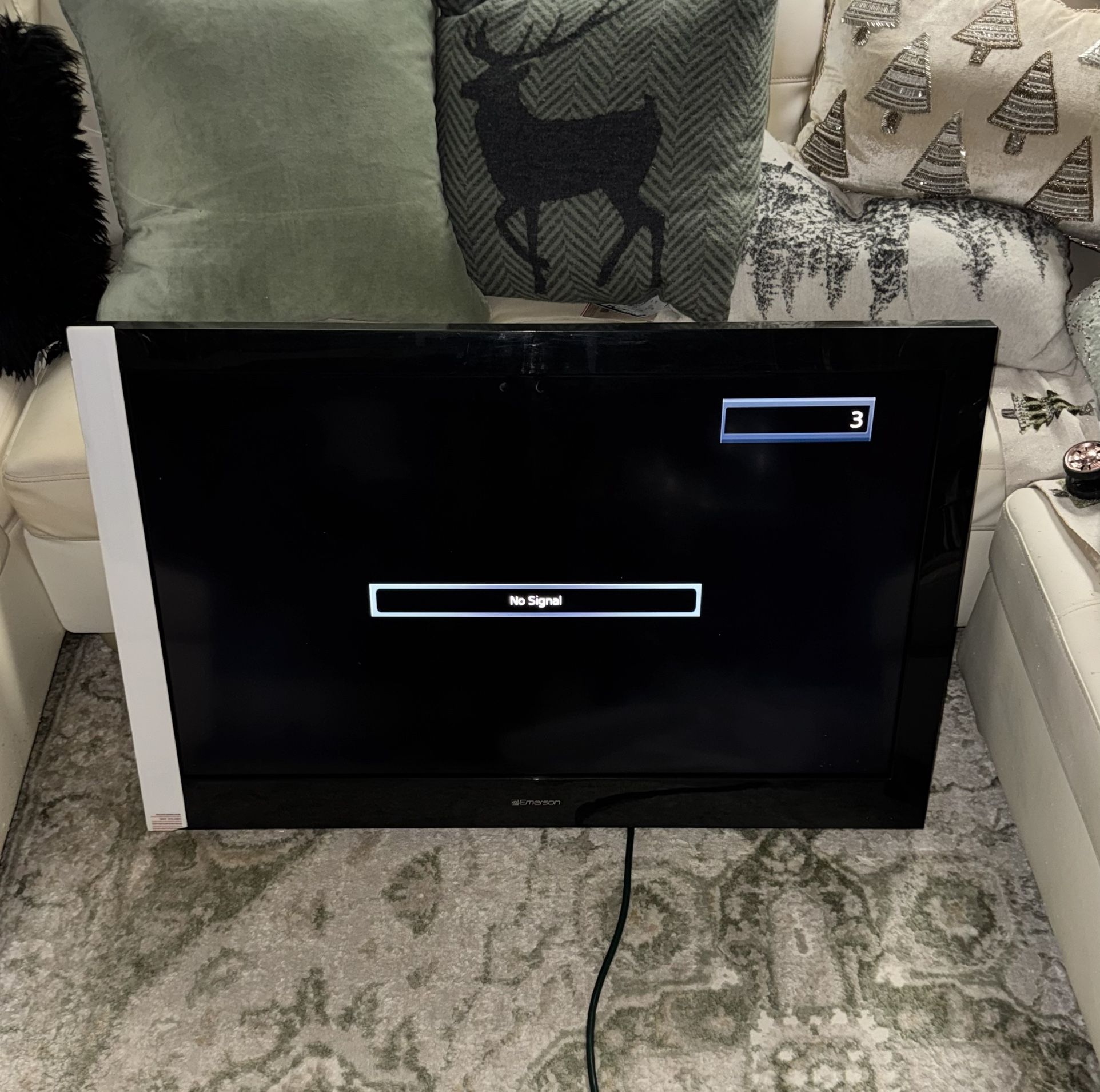Emerson 55” HD LED Television with Built-in HDMI, USB, and VGA Inputs