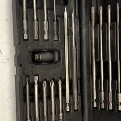 Snap On Tools USA SDML19KT 19 Piece Power Bit Set Torx Phillips Flat Tip NICE