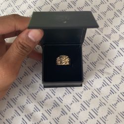 Yellow Gold Nugget Ring 10k