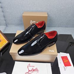 Christian Louboutin Men’s Leather Shoes With Box 2026 New