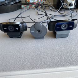 3 Logitech Webcams In Great Condition 