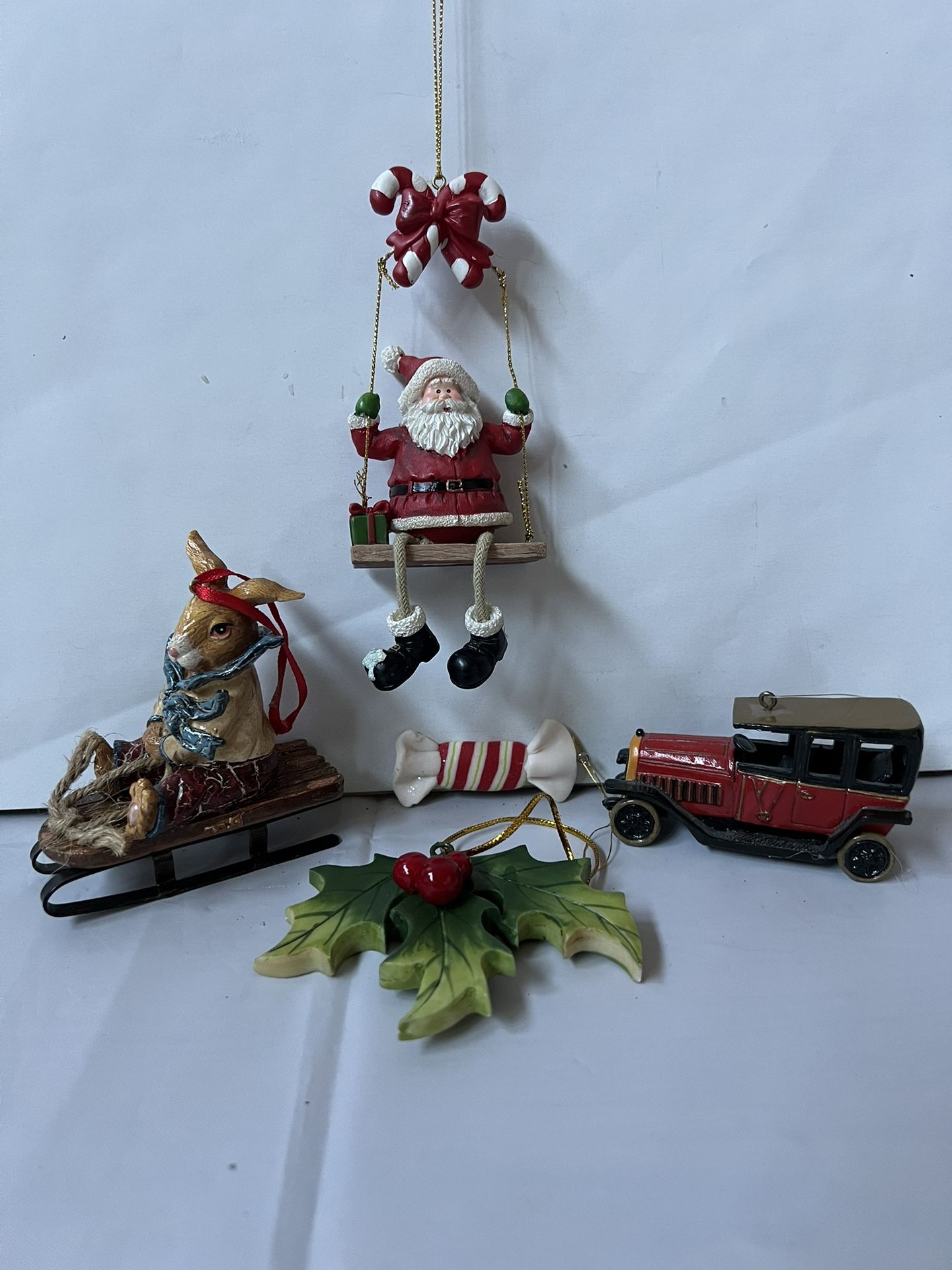 Miscellaneous Christmas Tree Ornaments - Set of 5